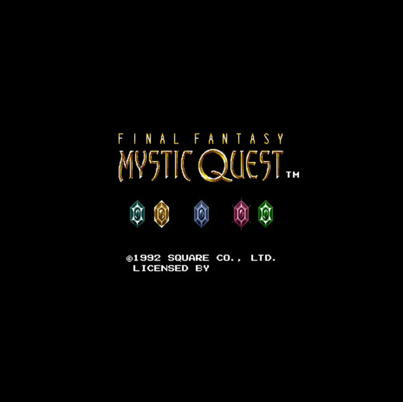 Последняя Фантазия-Mystic Quest NTSC Версия 16 бит 46 пин большая серая игровая карта для