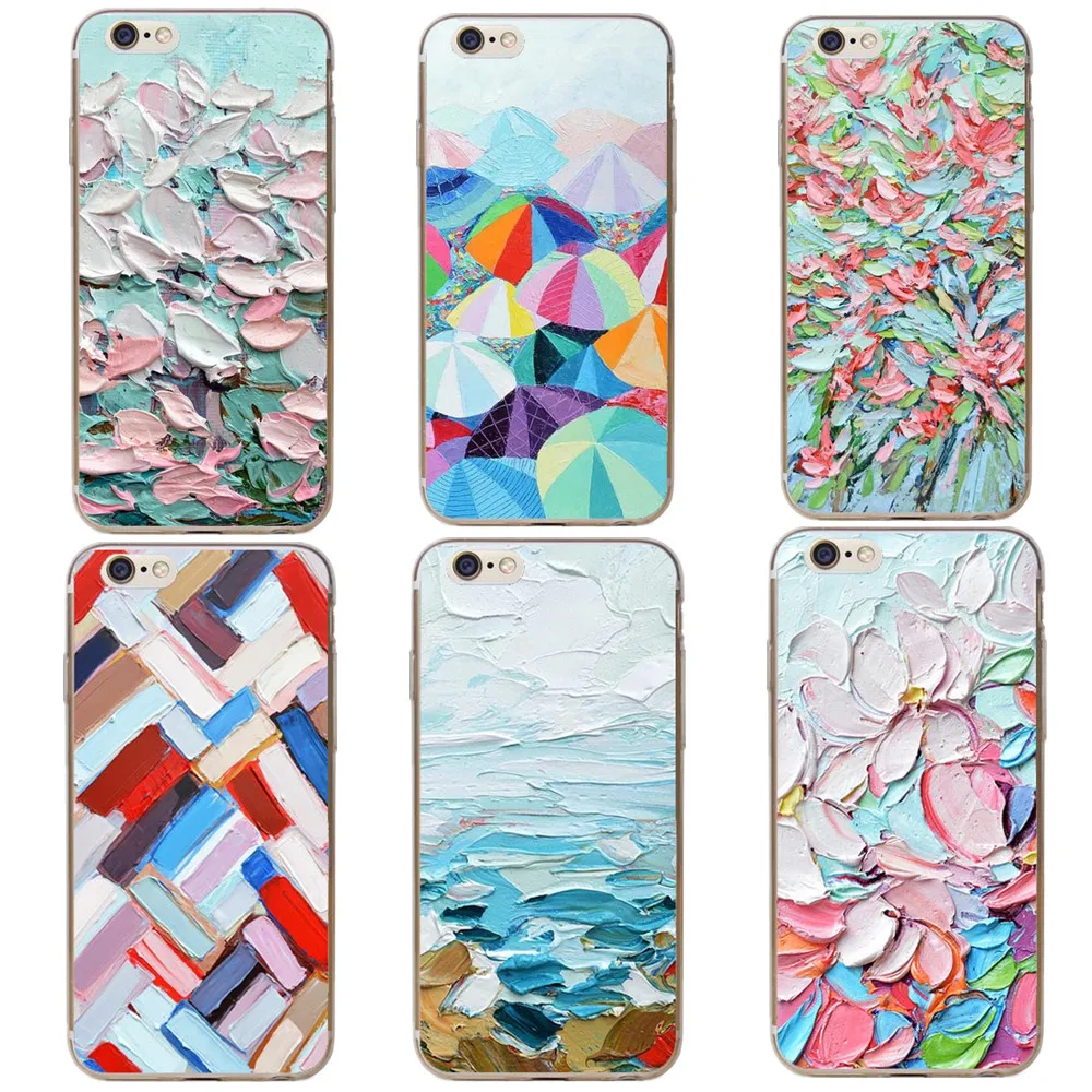 Luxury phone Graffiti Painted oil Painting Art color Design cases for
