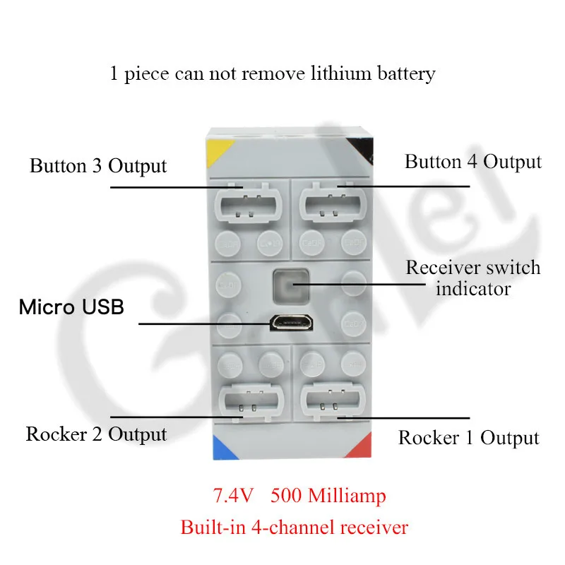 Bluetooth литиевый Sbrick Buwizz батарейный блок моторы поезд дистанционное управление PF кирпичные блоки игрушка подходит для IOS 9,0 и Android