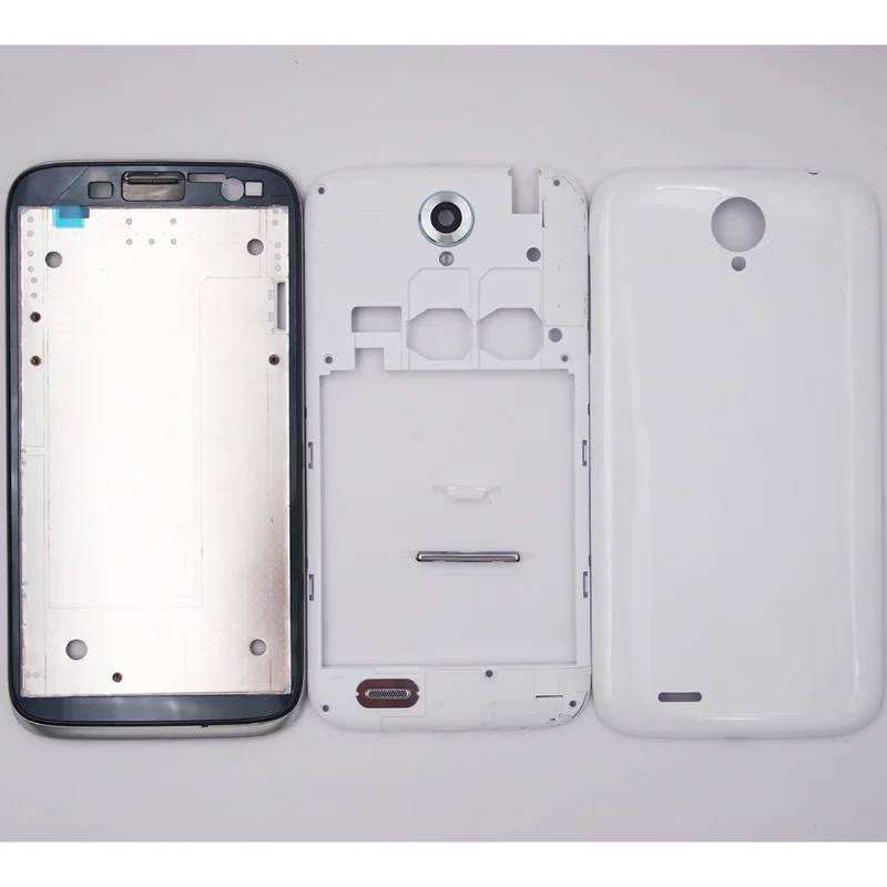 

BaanSam New Front Frame Middle Frame Battery Door Back Cover Housing Case For Lenovo A859 5 Inch With Power Volume Buttons
