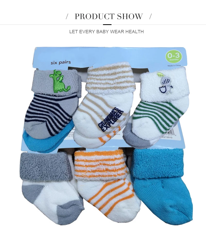 6 пар/лот, носки для малышей Нескользящие хлопковые детские носки для мальчиков, Meia Infantil, носки для новорожденных одежда для малышей, аксессуары