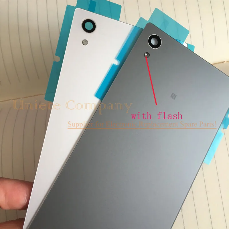 Original with Flash Light Sony Xperia Z5 Glass Back Battery Cover with 3M Glue Adhesive Z5