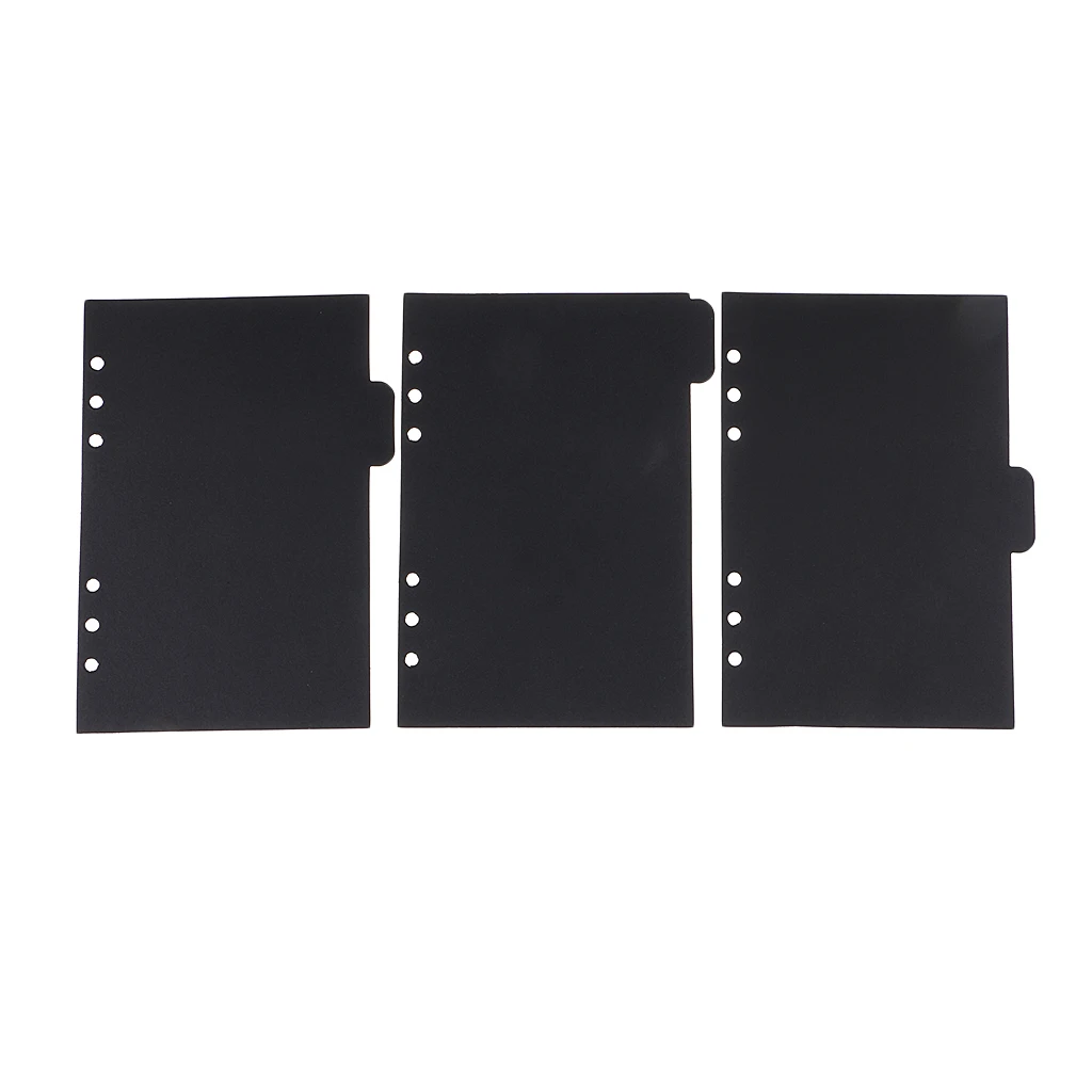 5 Pieces Solid A5 Size Kraft Paper Tabbed Paper Planner Notebook Album Divider Index Page
