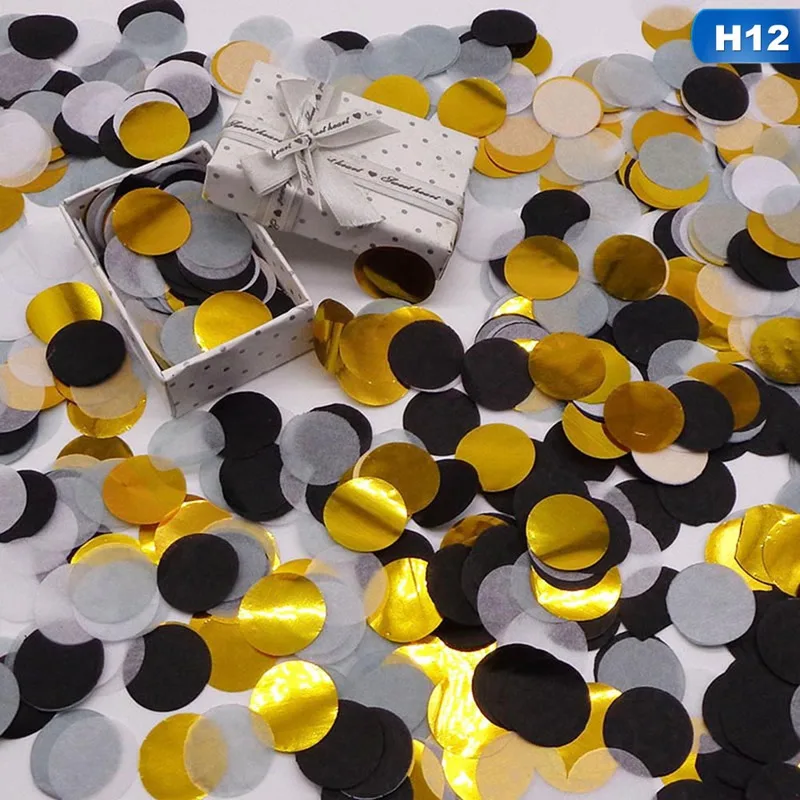 

2.5cm Mixed Colors Metallic Gold Mini Round Confetti Dots Filling Balloons Baby Shower Wedding Christmas Engagement Decorations