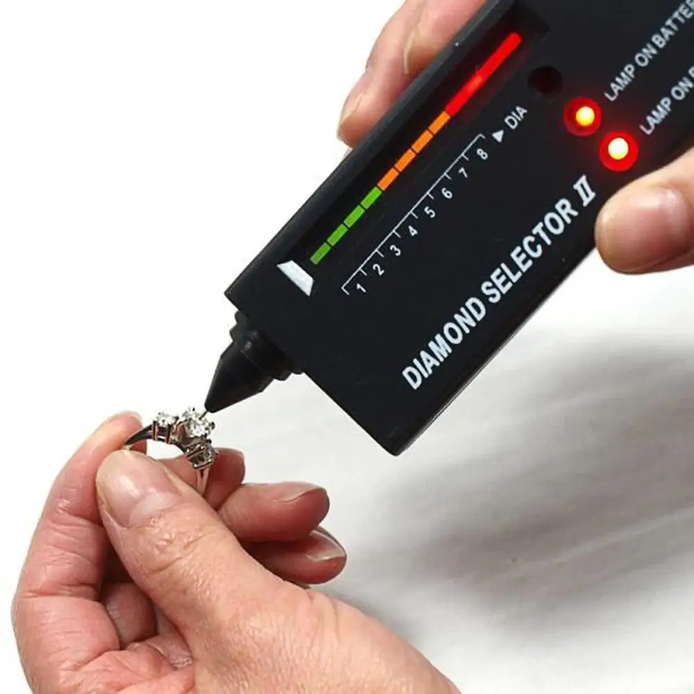 

Portable Diamond Gem Tester Selector 16*4*2.2CM Black