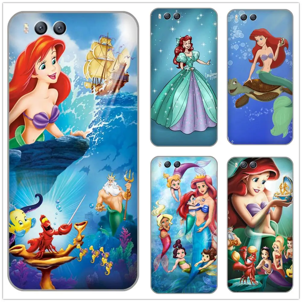 Disney1 аниме cute Little Mermaid Отпечатано Мягкие TPU силиконовый чехол для xiaomi 3 note3 4 4c 5S 5 6