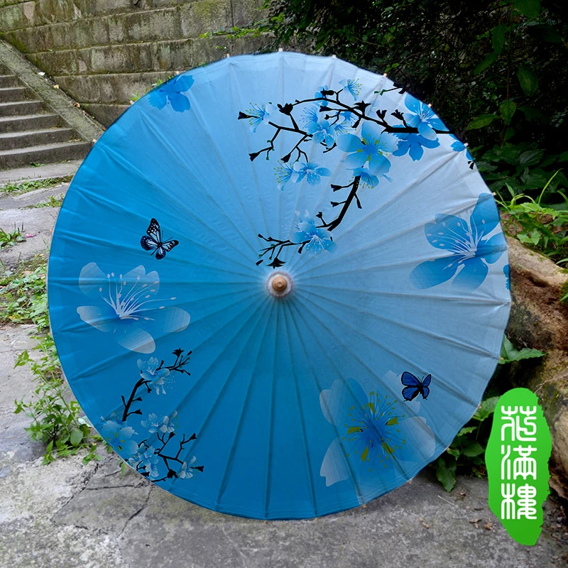 Buy Blue Bottom Plum Blossom Handmade Oiled Paper