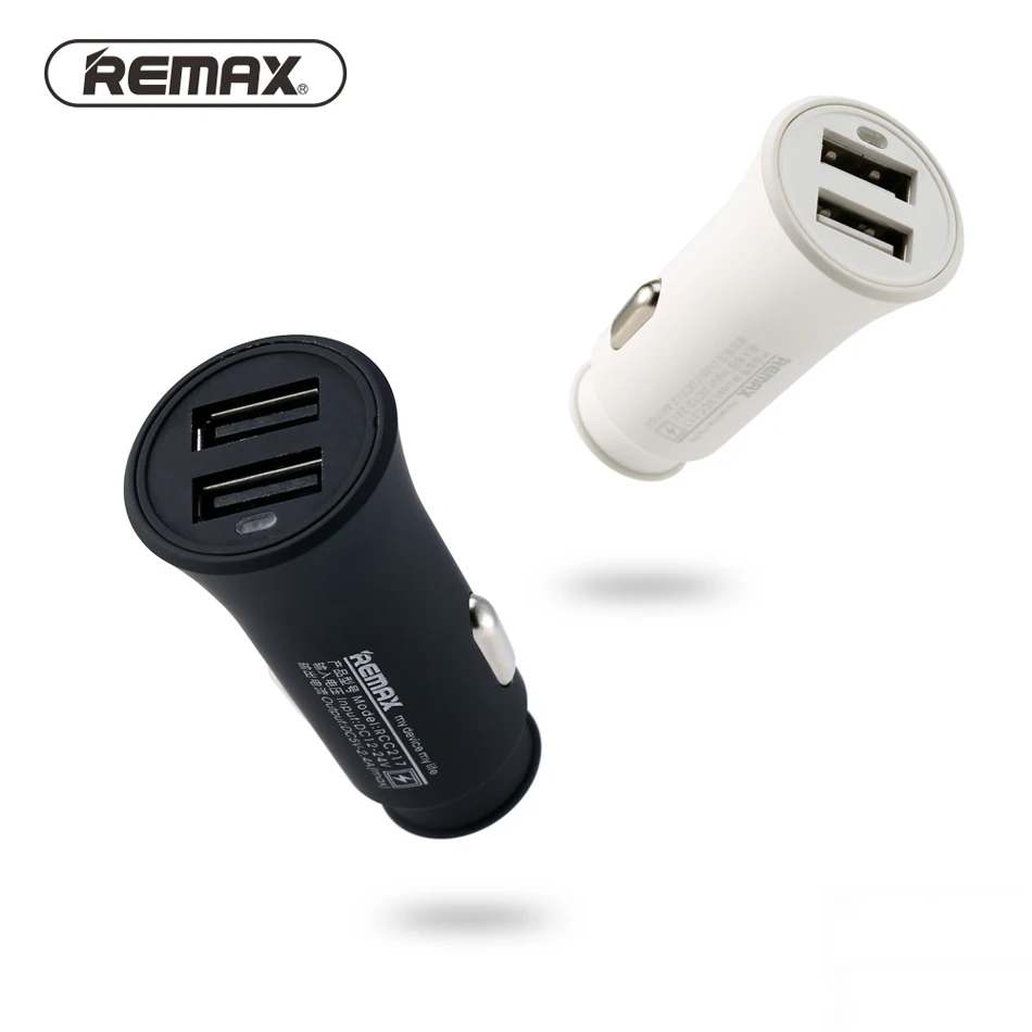 REMAX 2.4A двойной зарядное устройство USB быстрая умная зарядка мини светодиод машины