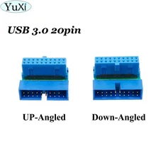 Right up Down - Computer Cables 90 Degree Right Angle USB Male to Female Connector Redirectional Adapter Left Cable Length: 20 USB, Color: UP