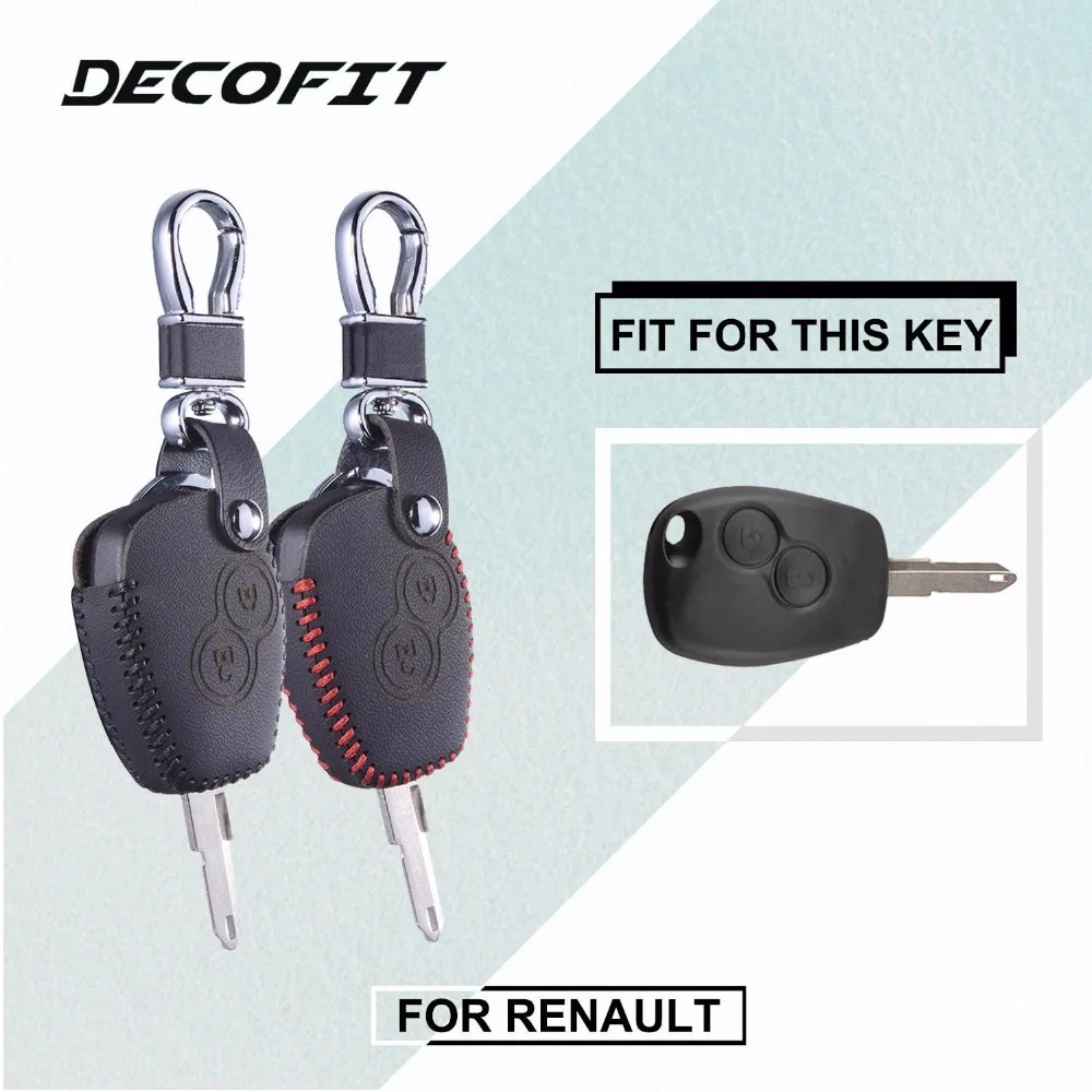 

Leather Key Cover for Renault Scenic Dacia Clio Logan Megane Espace Kangoo Duster Sandero Captur Twingo Modus Nissan Almera Case