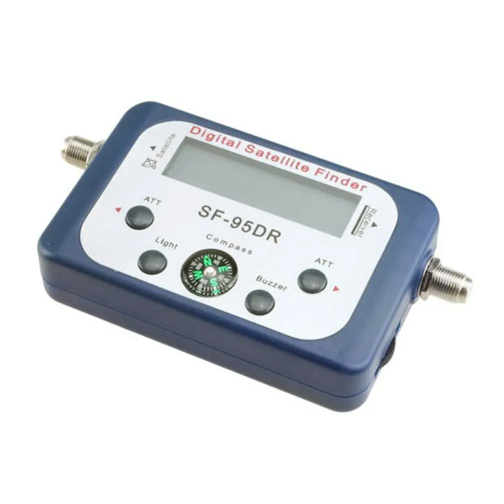 الأقمار الصناعية الرقمية مكتشف SF-95DR متر Satlink مستقبلات التلفزيون إشارة استقبال السبت فك Satfinder البوصلة LCD FTA طبق