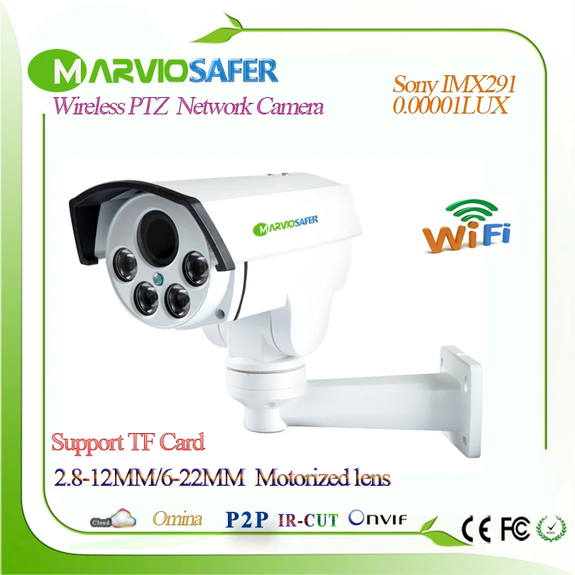 Marviosafer 2MP Starlight CCTV Network wifi wi fi IP PTZ Camera font b Wireless b font