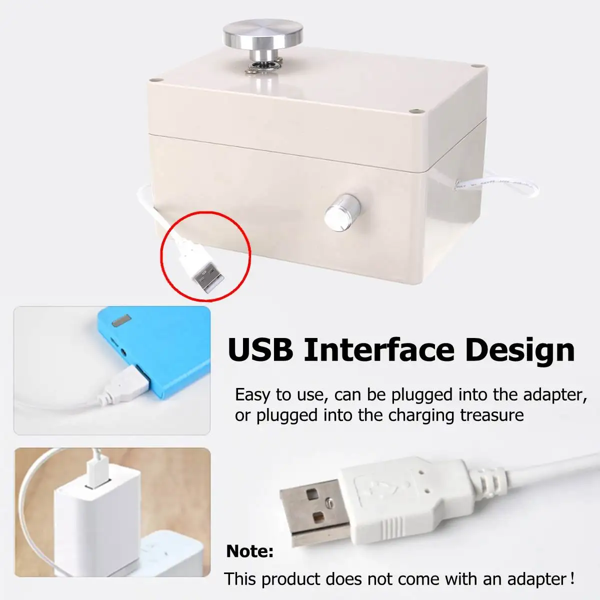 Liga de Alumínio Presente para Crianças Dedo Mini Roda Cerâmica 4.5cm Turntable Knob Stepless Velocidade Mudança Brinquedos Aprendizagem Usb 5 presente para crianças brinquedos aprendizagem