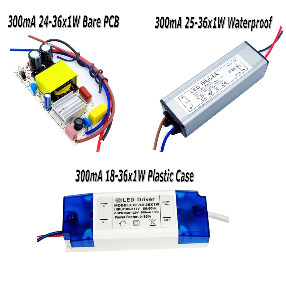 300mA Constant Current LED Driver 28W 30W 32W 36W Power Supply for LED