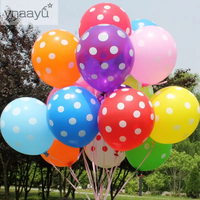 Buy Ynaayu 10pcs/lot Latex Balloons Polka Dots