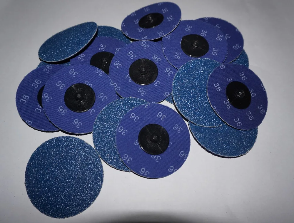 3" 100pcs 36 GRIT roloc disc Zirconia sanding disc quick change disc