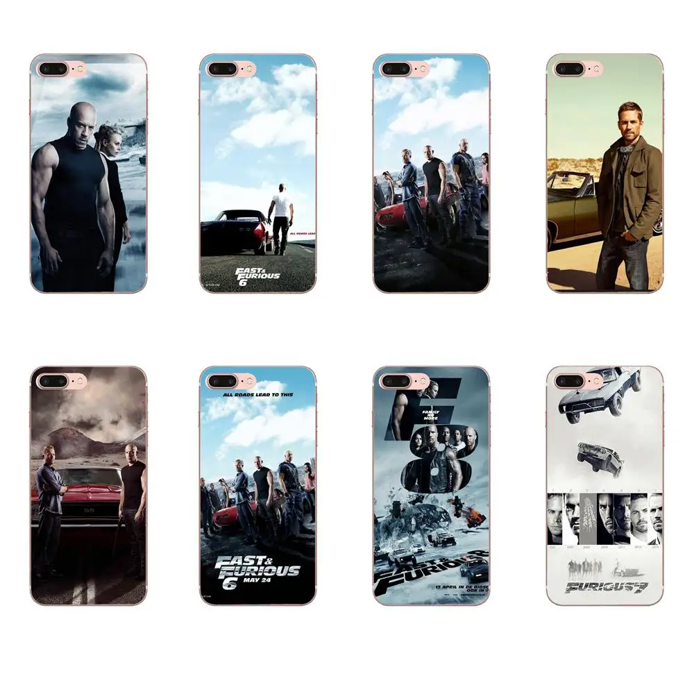 

For Apple iPhone X XS Max XR 4 4S 5 5C 5S SE 6 6S 7 8 Plus Soft Phone Cases Covers The Fast and the Furious Paul