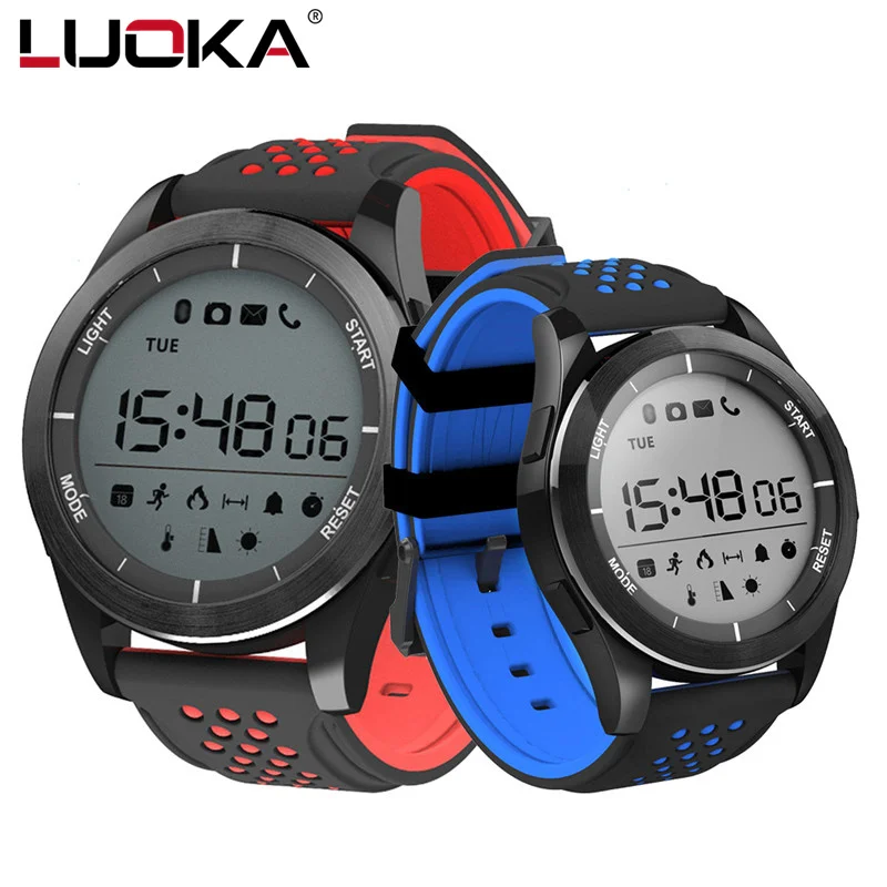 

LUOKA F3 Bluetooth Smart Watches for Men Waterproof Pedometer Fitness Tracker Smartwatch with Remote Camera for Android IOS