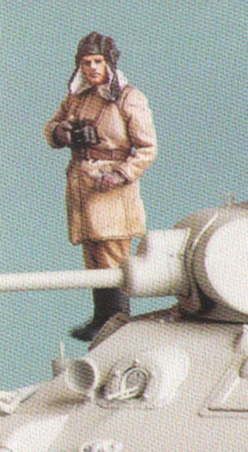 

1/35 Scale Unpainted Resin Figure WWII Soviet Tanker on tank(only 1 figure not contain tank)
