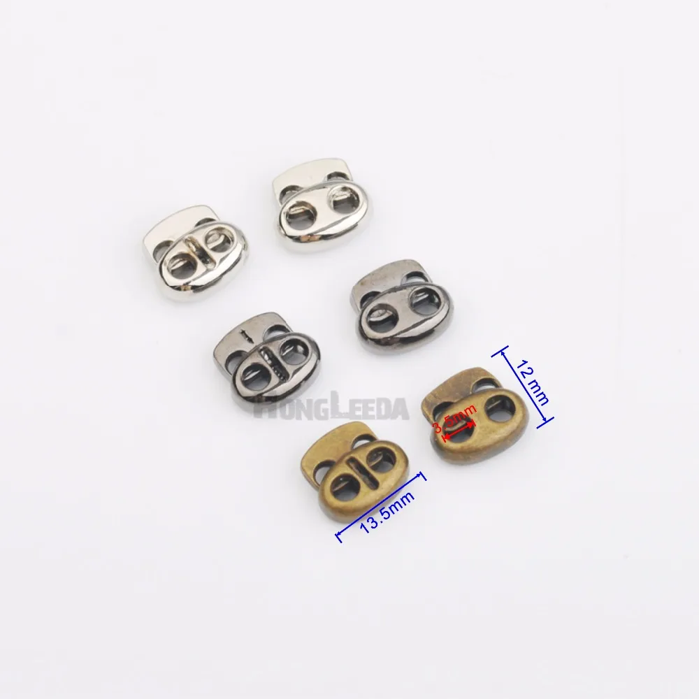Buy 50pcs/lot metal alloy small 2 hole stoppers toggle