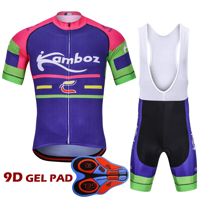 

Cycling Jersey Set 2018 Pro Team Ropa Ciclismo Summer Cycling Clothing Set Breathable 9D Gel Pad Short Set Maillot Ciclismo