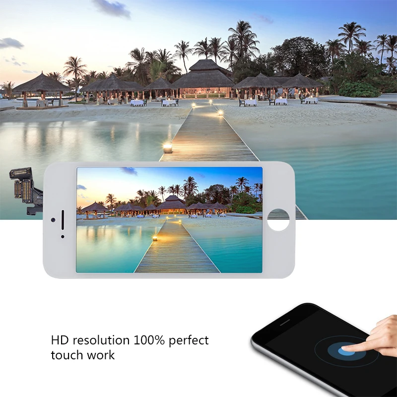 EFAITH 100 шт. дисплей без битых пикселей для iPhone 5 5G Полный ЖК с сенсорным экраном