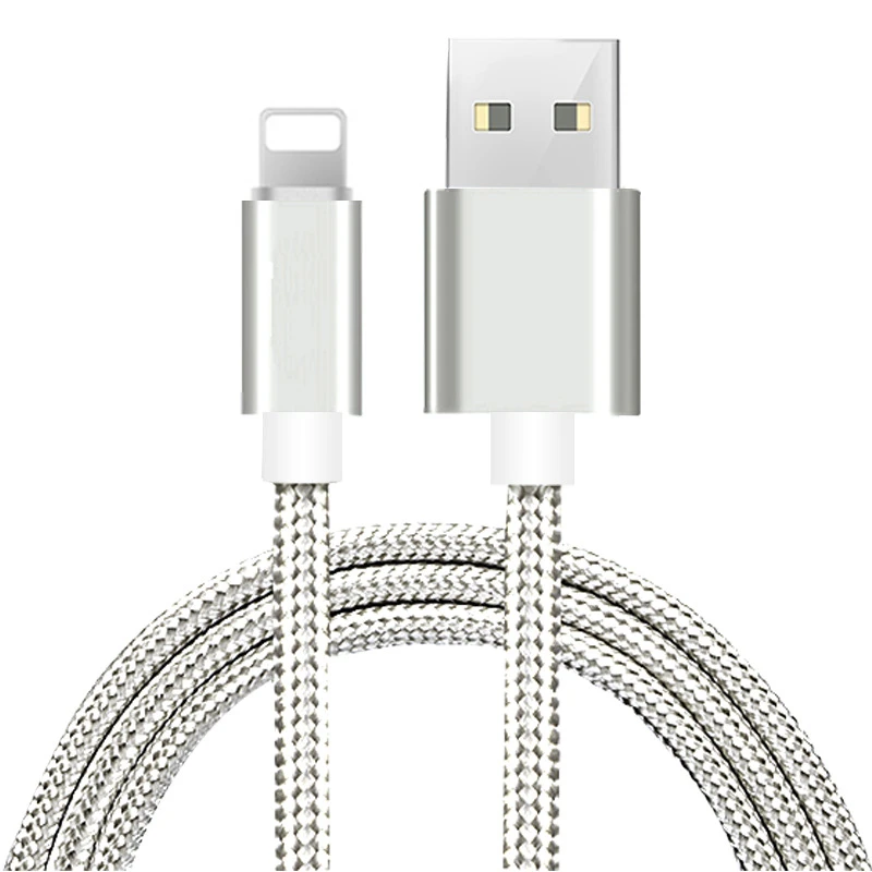 1 м 2 м 3 м Плетеный USB кабель для зарядки данных для iPhone 5 5S 6 6S 7 8 Plus X XR XS Max Быстрая зарядка USB кабель для iPad 4 mini 2 Air