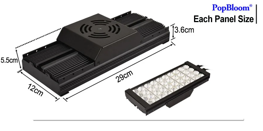 PopBloom аквариумное светодиодное освещение, лампа СИД аквариумный свет коралловый риф светодиодные аквариумные лампочки освещения для морских аквариумных Turing30