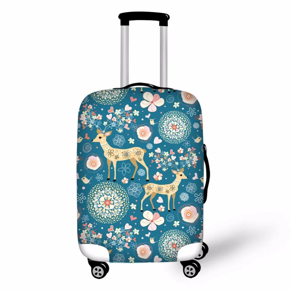 3D цветочные принты чехол для чемодана защитный чехол для багажа на молнии чехол для багажа 18-30 дюймов эластичность багажа