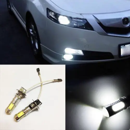 

2x High Power Xenon White H3 COB LED Bulbs For Fog Light Driving Lamp OY-1 FOR 2003-2007 Saab 9-3