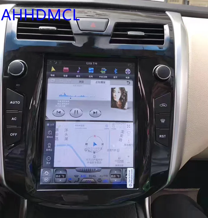 Автомобильный ПК PAD Tesla стиль мультимедийный плеер Android 7,1 gps для Nissan Teana Авто A/C Edition 2013