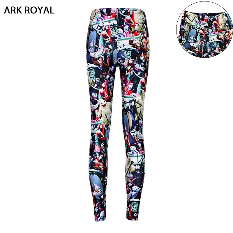 Ark Royal Лидер продаж череп печати Леггинсы для женщин пикантные Фитнес лоскутное