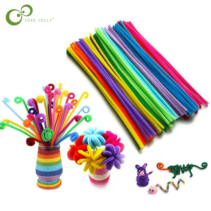 50pcs Mixed Color Kids Handcraft Toys Shilly-Stick DIY Soft Art Craft Materials 