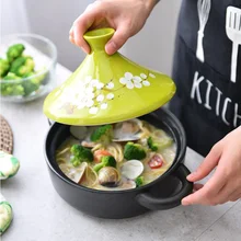 20 см 7.86in с рулем Taji pot Han стиль импортные керамические кастрюли крышка рисовый горшок термостойкий