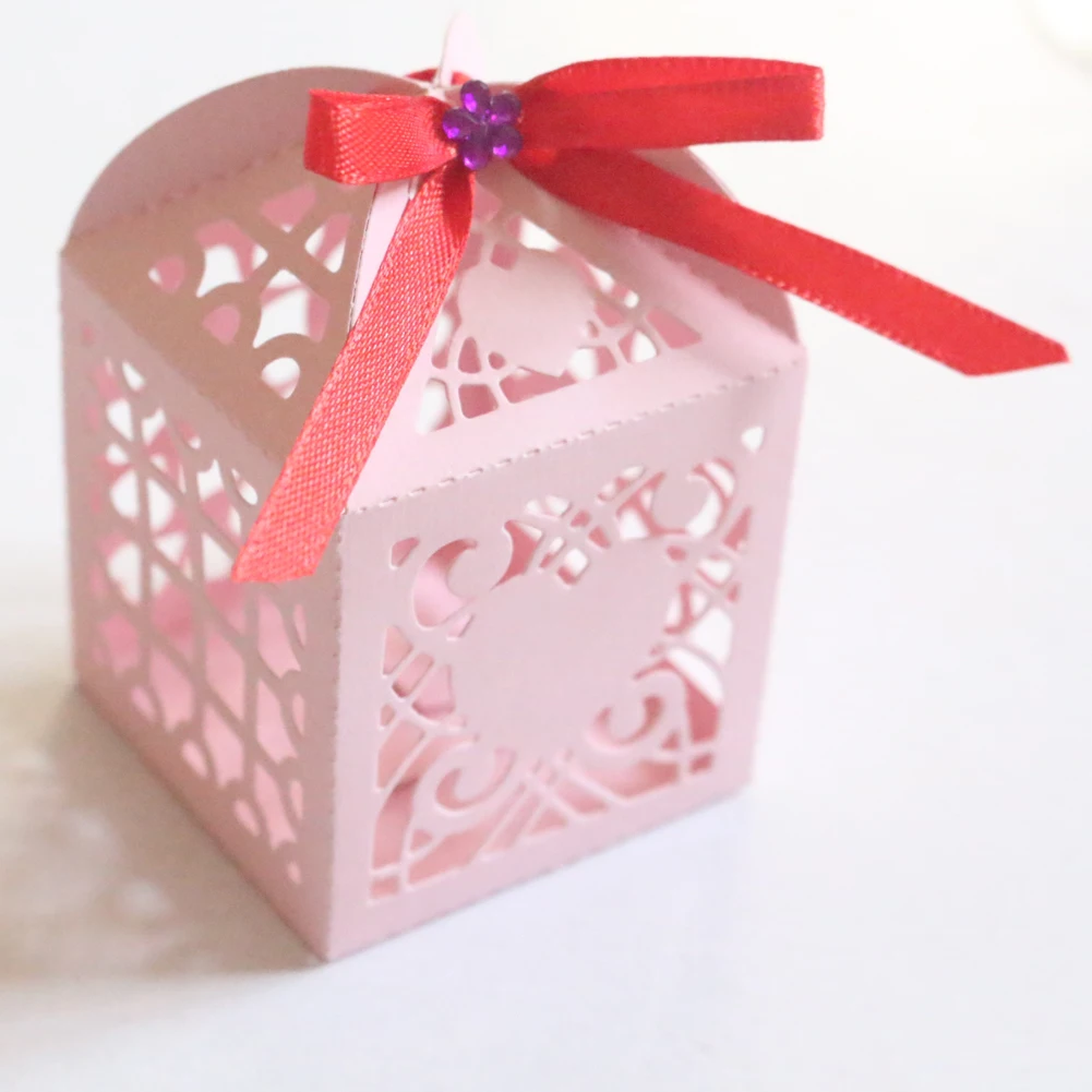 زهرة كبيرة القلب الحلوى هدية مربع شكل قطع المعادن يموت 3D DIY سكرابوكينغ الحرفية يموت قطع الصورة دعوة بطاقات الديكور