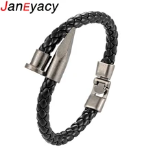Модный кожаный браслет для мужчин для ногтей мужской браслет для женщин простой ювелирные изделия с пряжкой подарок Pulseiras Masculina