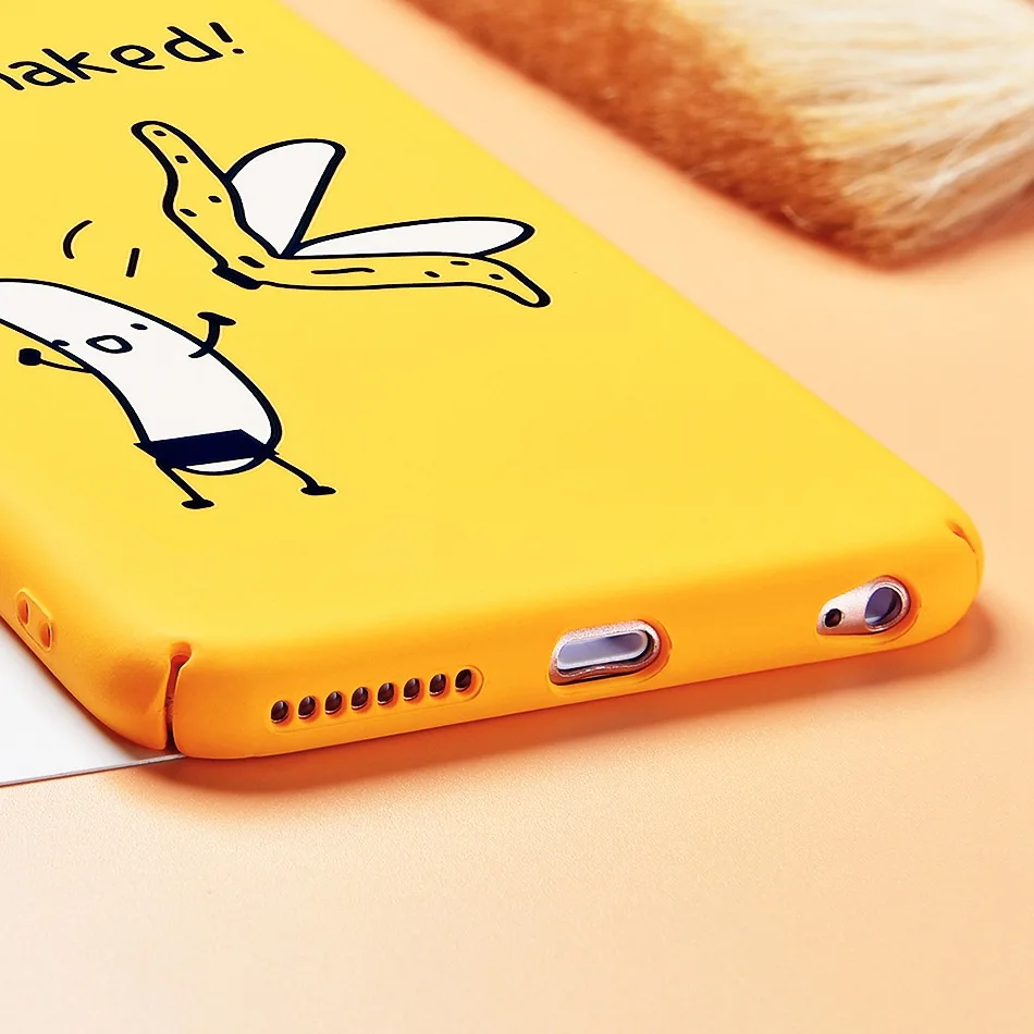 TOMKAS Naked Banana Cute Cartoon Phone Case for iPhone 7 6 6S 8 Plus Case for iPhone X 6 S Back Cover Funny Bad Boy Coque (5)
