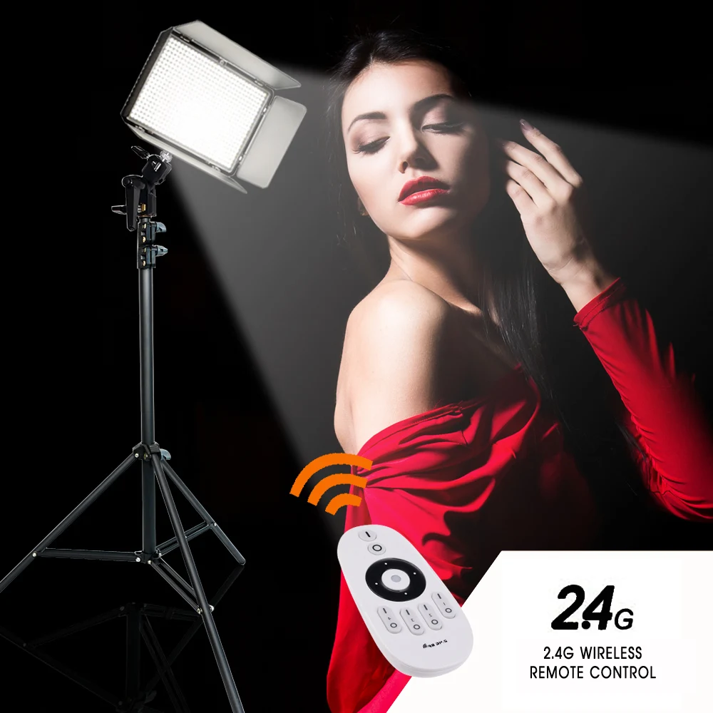  Travor TL-600A 2.4G kit Bi-Color Studio photography LED Video Light with 2.4G remote control +6pcs  - 32801231405
