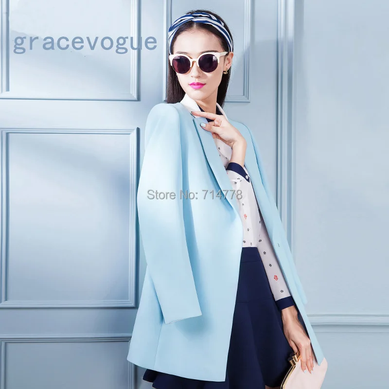 baby blue ladies coat
