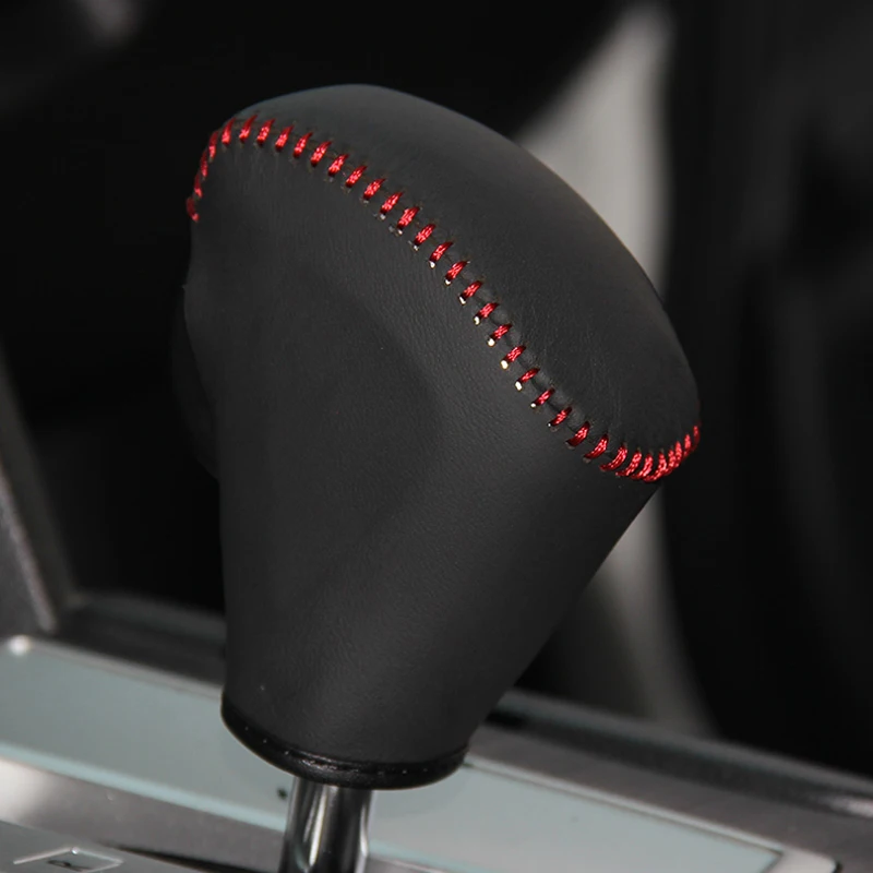 

Free Shipping High Quality Cowhide Top Layer Leather Automatic Gear Shift Collars Gear Cover For Subaru Legacy Outback