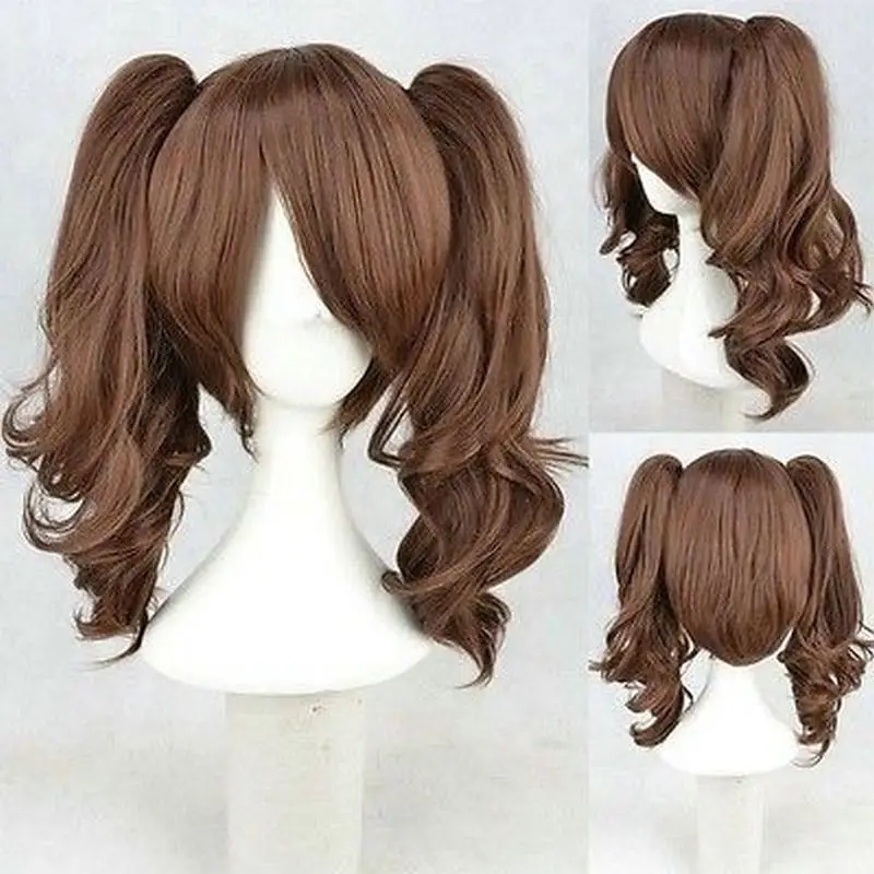 

kk 001944 Lolita Brown Two Ponytail Cosplay Wigs Cos Wig 5.2