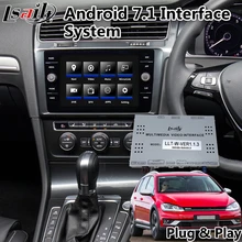 Android 7,1 интерфейс Автомобильный gps навигатор для Volkswagen Golf 7/Polo/T-ROC MOB MIB MIB2 система 8 дюймов экран- год