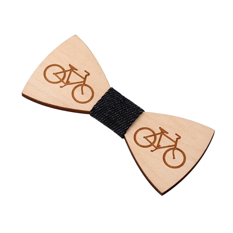 

Costume Decor Bow Tie Plaid/Print/Geometric Chic Gifts Wooden Bow Ties Party Butterfly Bow Tie Bicycle