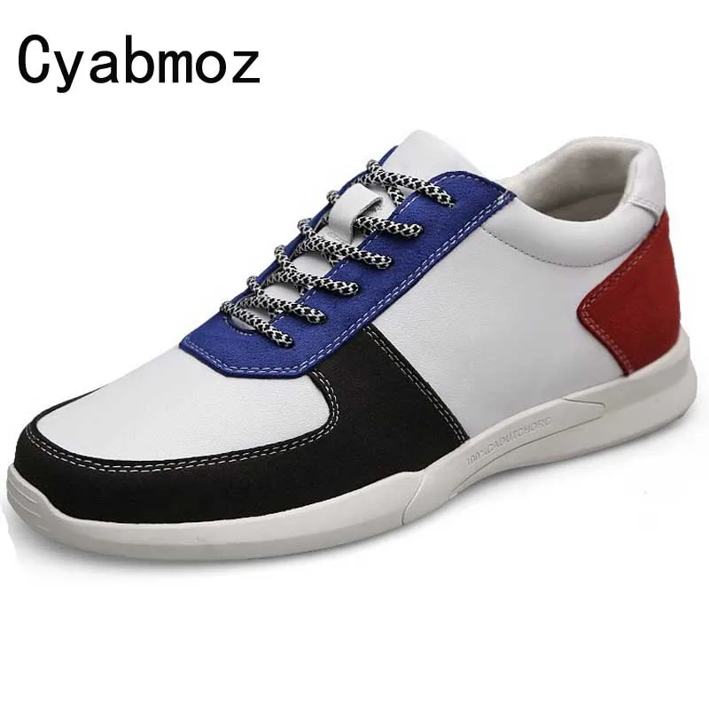 Caché Sneakers Avec Hauteur red Marque Cm 7 White Augmenter black Mode Hombre Chaussures Black Cm Dentelle Casual Hommes Ascenseur Zapatos Cm Talon Cyabmoz 5 up OkiuPZX
