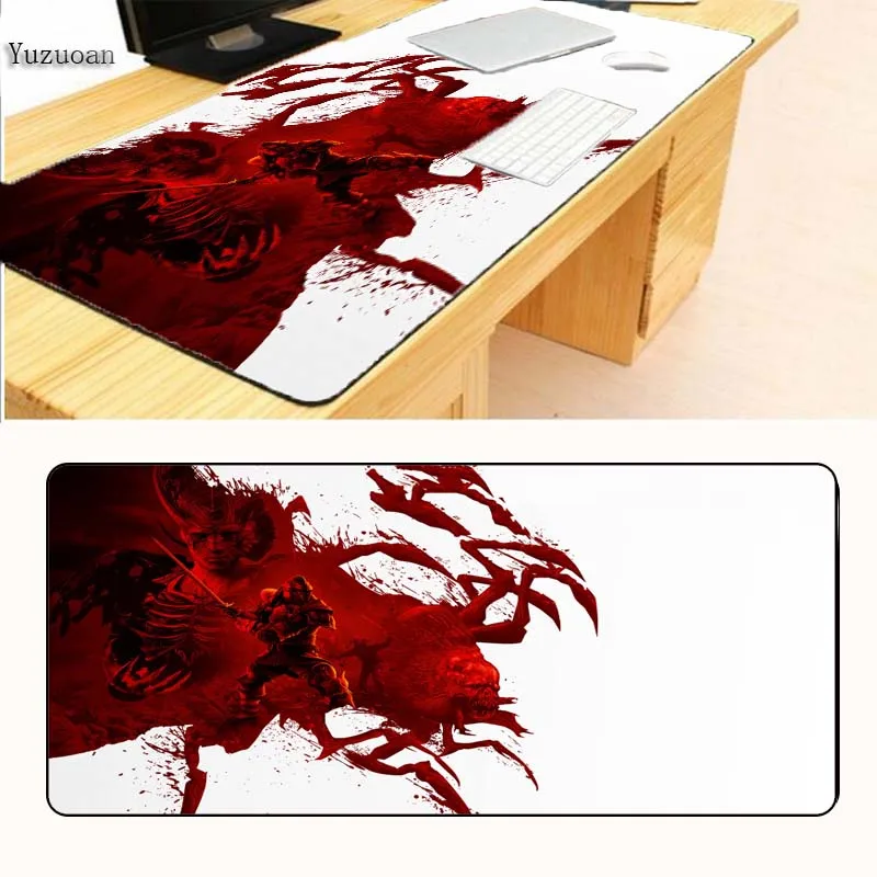 

Yuzuoan 900*400*5 Large Size Lock Edge Mouse Pad Red Dragon Fashion Gaming LOL Mousepad Super Desk Mat Tablet For Notebook