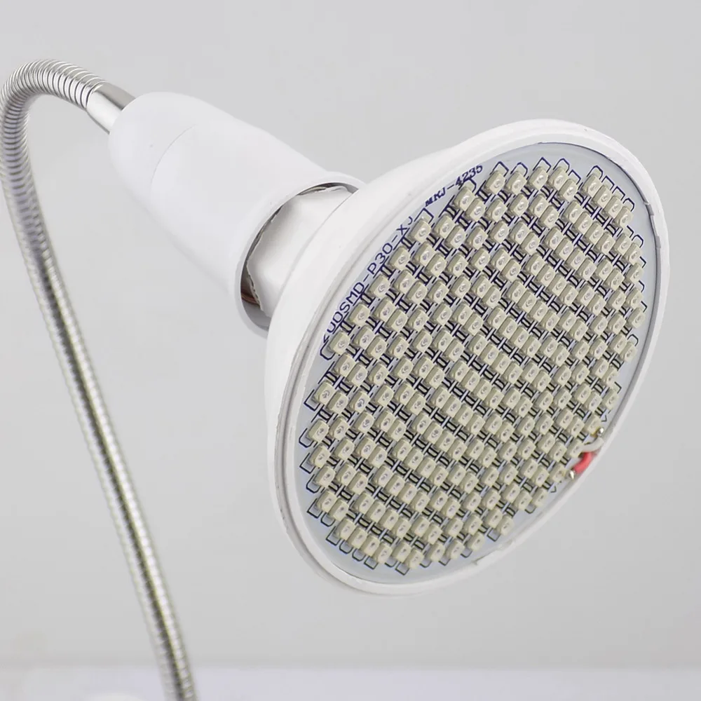 Skup 200 oświetlenie led do uprawy żarówki lampy roślin kwiat lampy do uprawy warzyw na domowy system szklarni hydroponicznej + uchwyt biurkowy klip