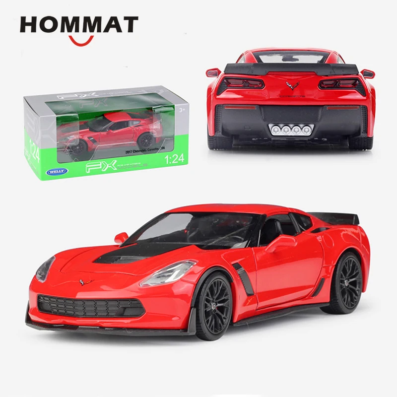 Hommate моделирование 1/24 2017 Chevrolet Corvette Z06 модель автомобиля сплав металла 1:24 Diecasts & Toy