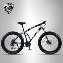 LAUXJACK горный фэтбайк велосипед 26"х4,0 колеса SHIMANO 24 скорости двухподвесная рама