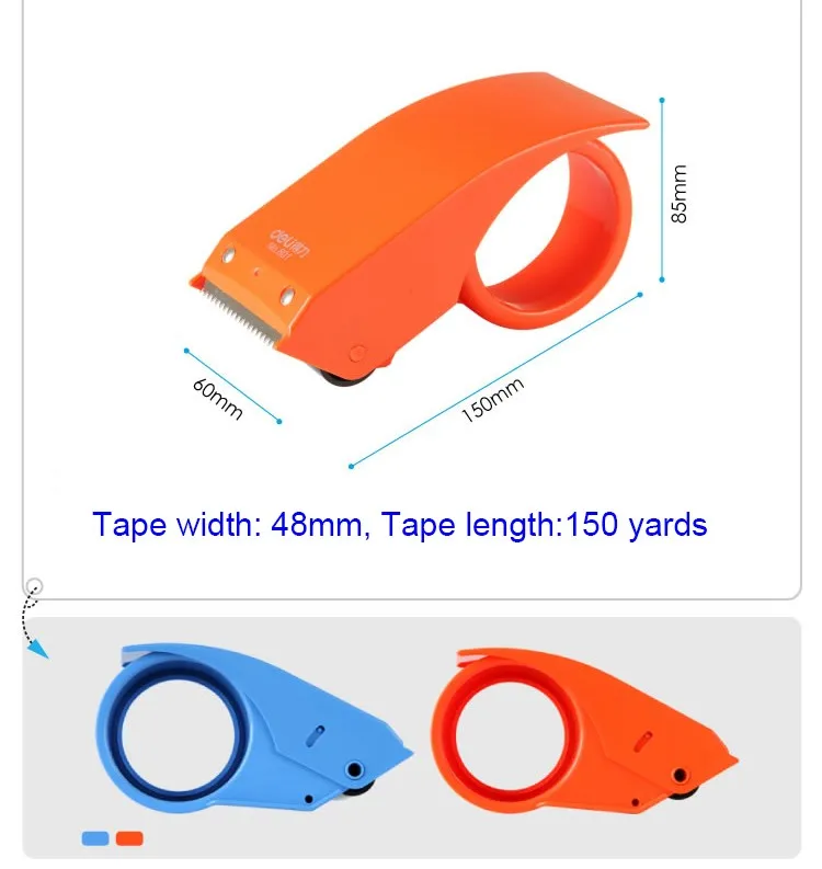 1 шт./лот портативный пластиковый 48 мм диспенсер для ленты и резак ленты для школьных канцелярских и офисных принадлежностей