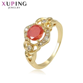 

Xuping Ice Stone Light Yellow Gold Color Plated Flower Multicolor for Women Rings Jewelry Valentine's Day Gifts 15255